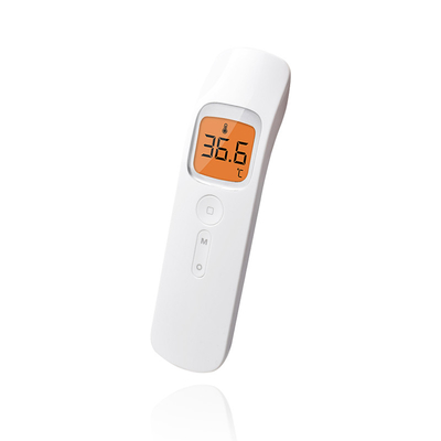 10C থেকে 40C ডিজিটাল ইনফ্রারেড থার্মোমিটার সাদা LCD কপাল থার্মোমিটার