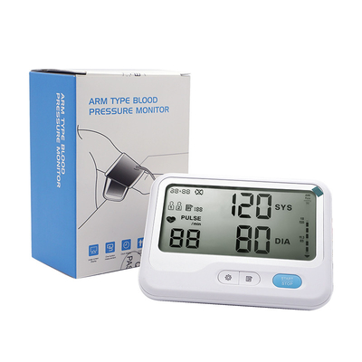 AC1.5V হোম মেডিকেল ব্লাড প্রেসার মনিটর ABS LCD